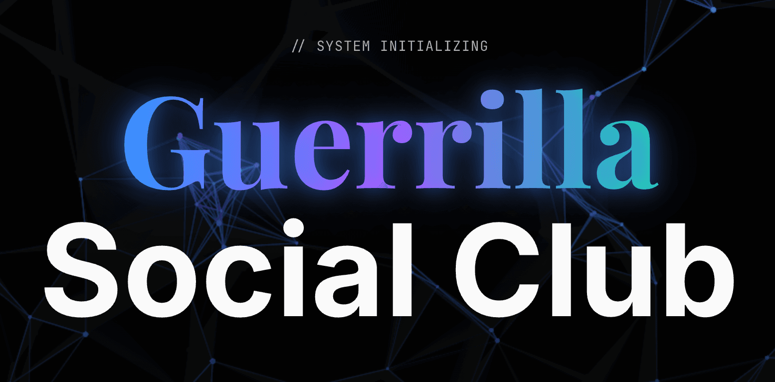 Guerrilla Social Club AI-powered platform – fully autonomous Cursor build by SuchGrime Milwaukee web design agency